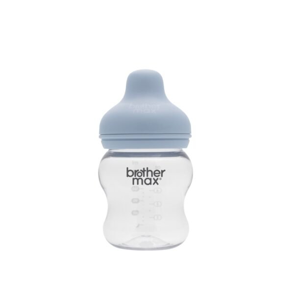 BROTHER MAX – EXTRA-WIDE NECK FEEDING BOTTLE 160ml/5oz – BLUE