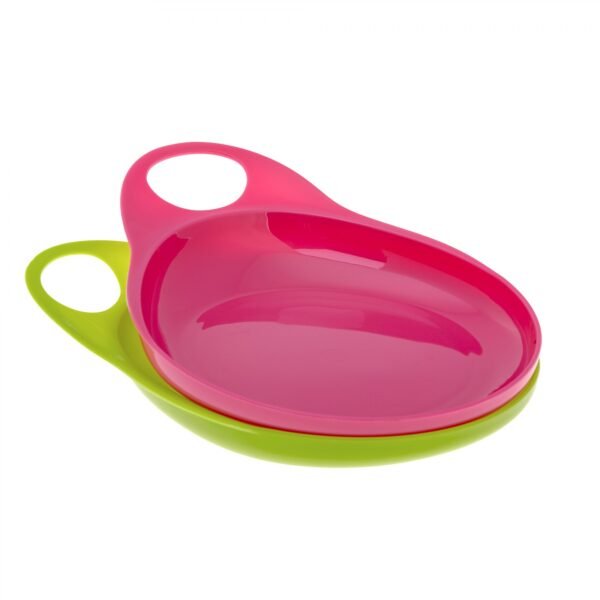 BROTHER MAX – 2 EASY HOLD PLATES – PINK/GREEN