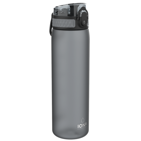 ION8 – LEAK PROOF SLIM WATER BOTTLE – BPA FREE – GREY – 600ml