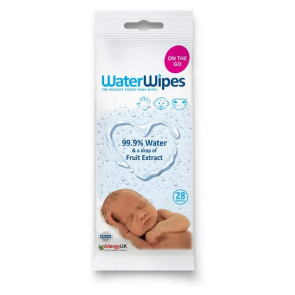 WATERWIPES BABY WET WIPES 28 WIPE (Carry PK)