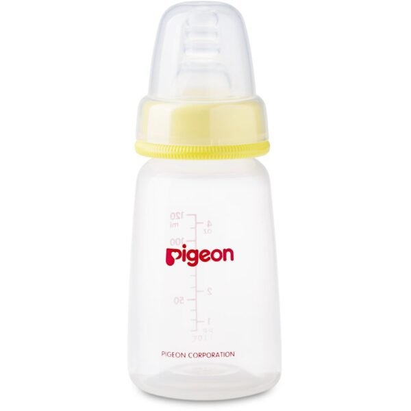 PIGEON – PLASTIC NURSING BOTTLE KP4 – 120ml – YELLOW