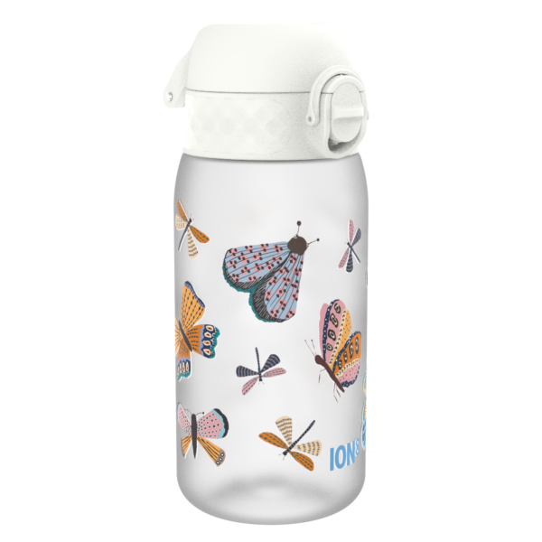 ION8 WATER BOTTLE, INSULATED STEEL, 320ml, WHITE BUTTERFLY