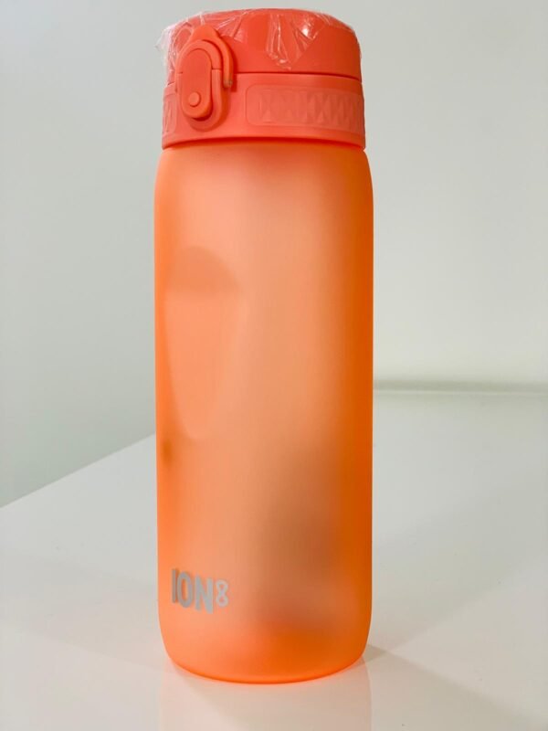 Ion8 Leak Proof Slim Cycling Water Bottle, BPA Free, CORAL SOLID COLOR , 750 ML